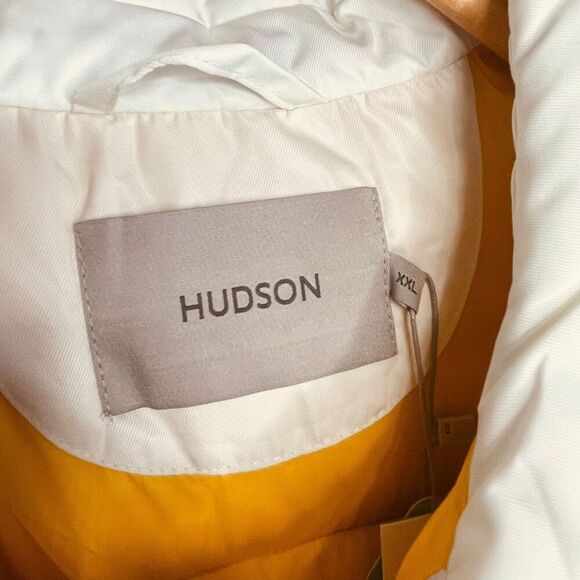 Hudson Jeans Twill Quilted Short Puffer Jacket Coat - Picture 5 of 14